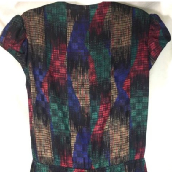 Pure Argenti Wrap Dress Cap Sleeve Vintage Size 10 - Picture 3 of 6